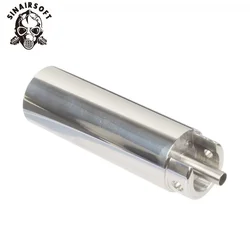 Steel CNC Milled One-Piece Cylinder Solid Cylinder Unit W/ Integrated Cylinder Head Piston/Piston Head Airsoft Paintball Target