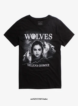 

Men T shirt Fashion SELENA GOMEZ WOLVES Casual T Shirts Summer Shirt funny t-shirt novelty tshirt women