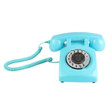 Retro della Manopola Rotativa Telefono di Casa, Vecchio stile Classico Con Filo Telefono Telefono Vintage Telefono di Rete Fissa per la Casa e Lufficio
