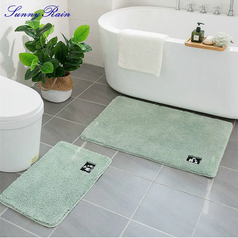 SunnyRain 1 шт. небольшой ворсистый ковер для гостиной розовые Коврики для спальни для ванной комнаты пушистые коврики