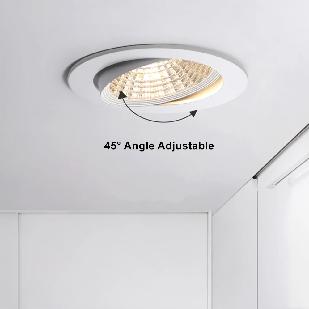 [DBF]1 супер яркий светодиодный встраиваемые панели СИД Dimmable вниз светильник COB 6 Вт