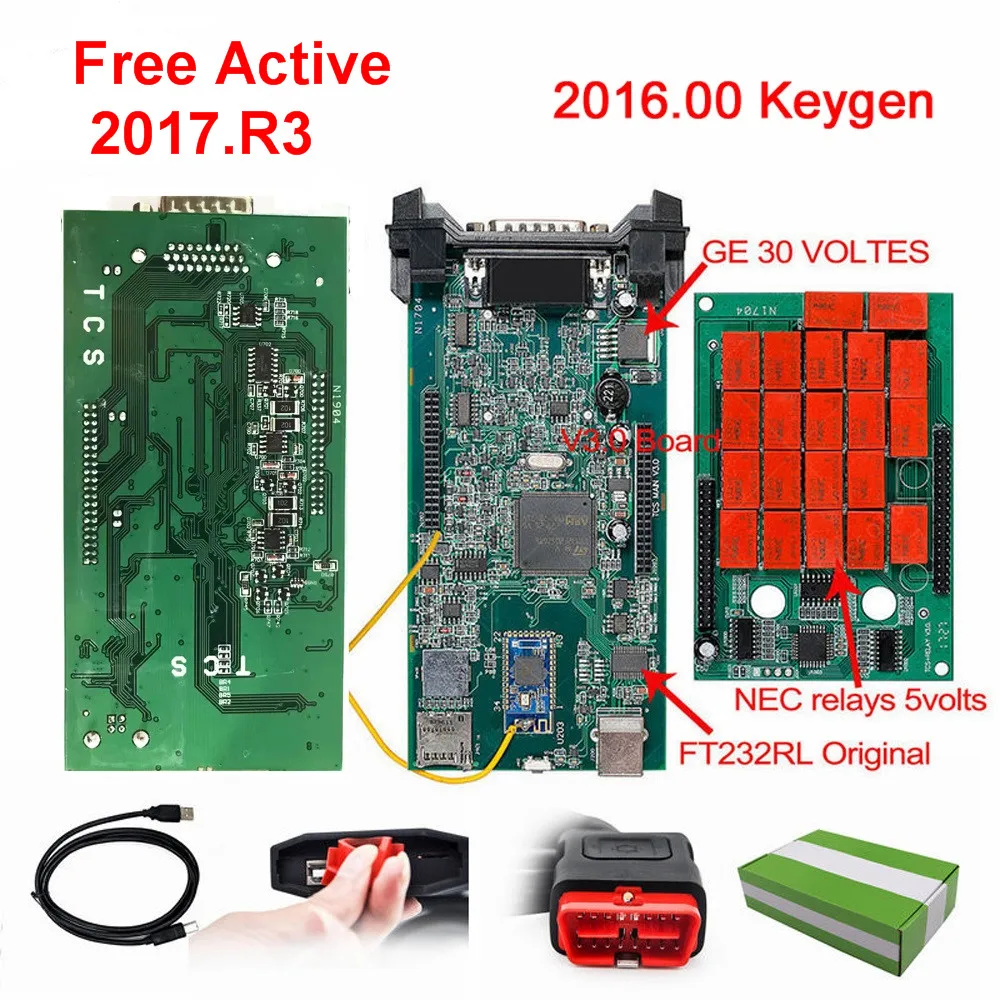 Bluetooth V3.0 PCB Nec Реле 2016.R0 Keygen диагностический инструмент Multidiag Автомобильный сканер