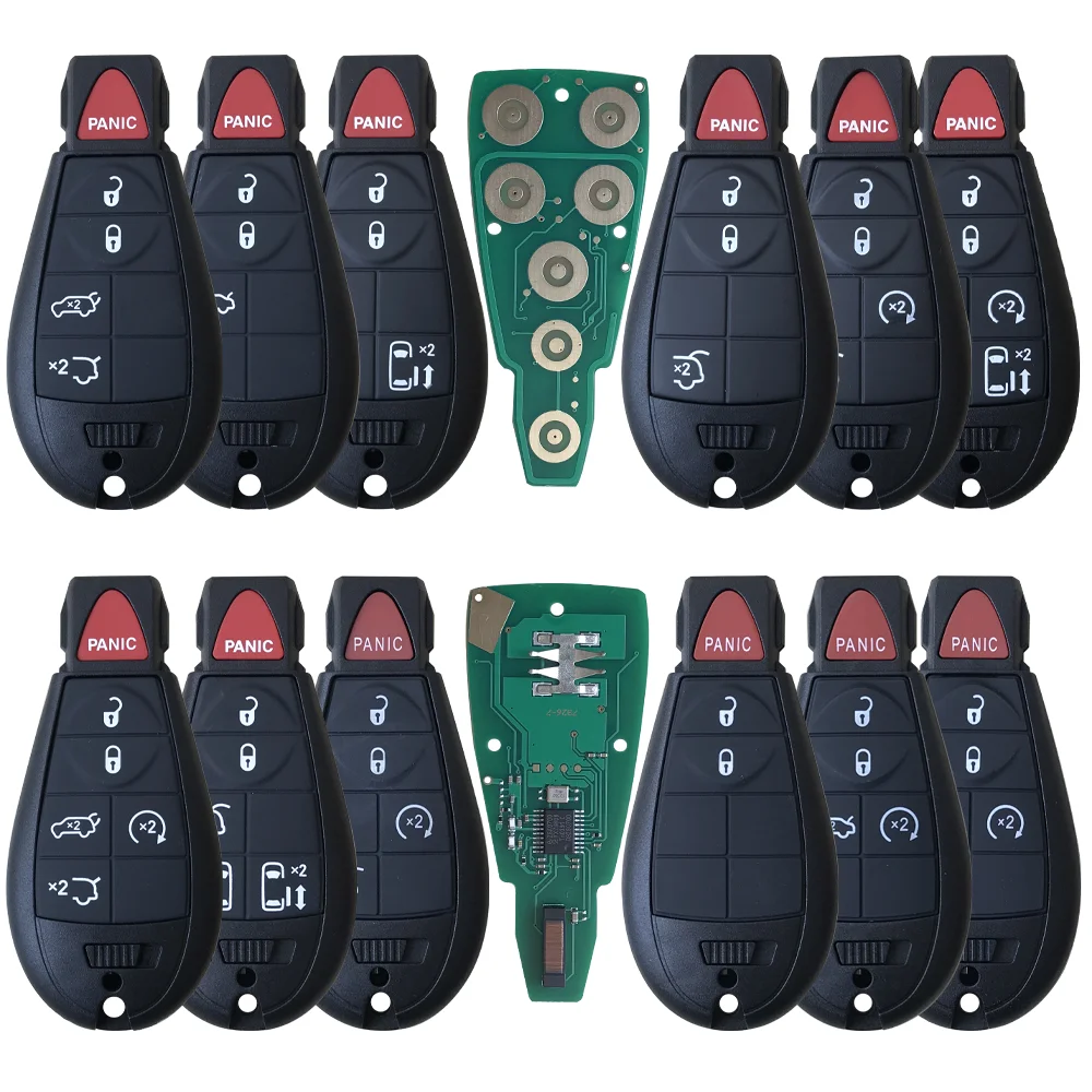 New Fobik Key Remote Fob 7 Button 434Mhz For Chrysler 300C Voyager 2008 2009 2010 for Jeep Cherokee for Dodge Caliber Journey 6 fobik key 434mhz iyz c01c for chrysler for jeep grand cherokee 2008 2009 2010 2011 2012 town