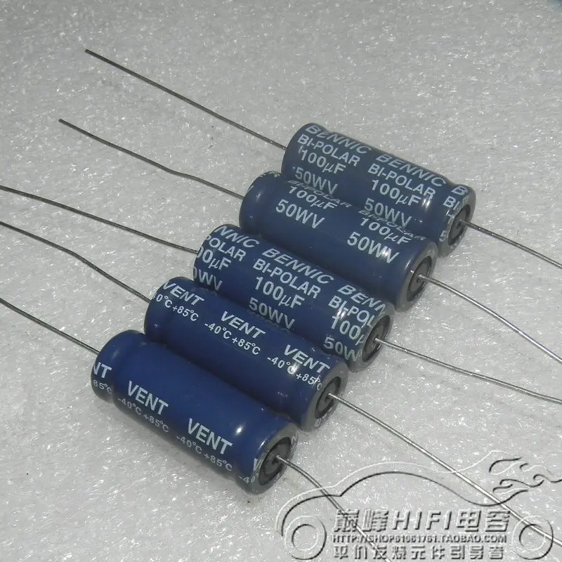 2 PCs Nichicon Elko condensador axial tvx1h330mad 33uf 50v 6,3x16mm #bp