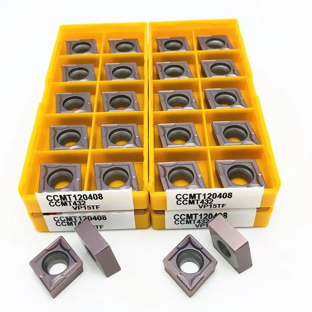 Ccmt120408 Vp15tf Stainless Steel Cutting Tool Carbide Insert Ccmt