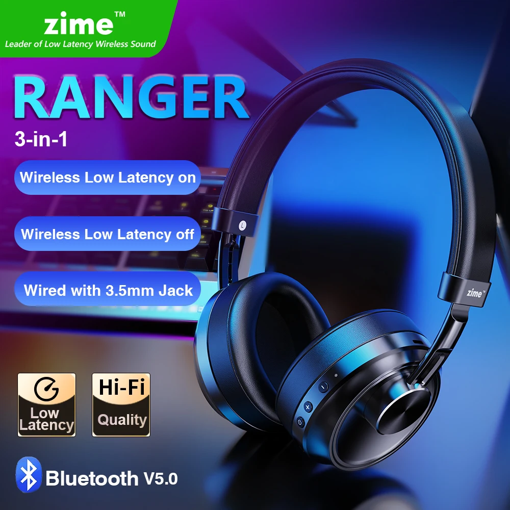 Беспроводная игровая гарнитура Zime Ranger с микрофоном Bluetooth-наушники низкой