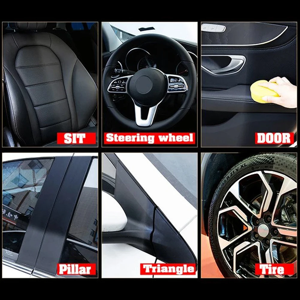 Auto&Leather Renovated Coating Paste Maintenance Agent Dedicated Rubber Maintenance Clean Detergent Refurbisher