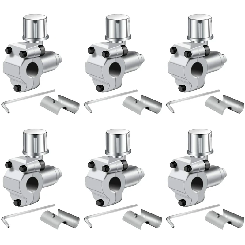 Piercing Valve Line Tap Valve Kits Adjustable 1/4inch 5/16inch 3/8inch For Air Conditioners HVAC AD-6Pack