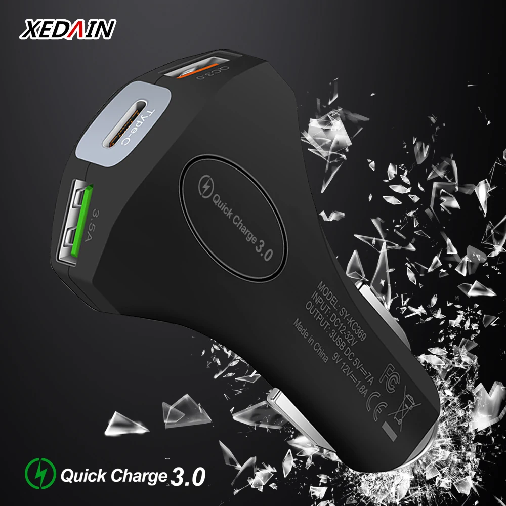 Быстрая зарядка QC 3 0 USB Автомобильное зарядное устройство/для Мобильный телефон
