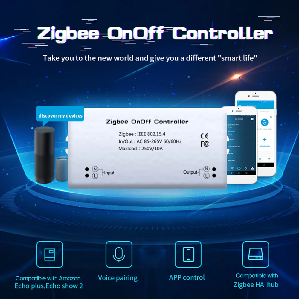 Многофункциональный переключатель управления Лер Zigbee вкл/выкл управление Лер Интеллектуальный переключатель приложение пульт дистанционного управления Домашний Светильник