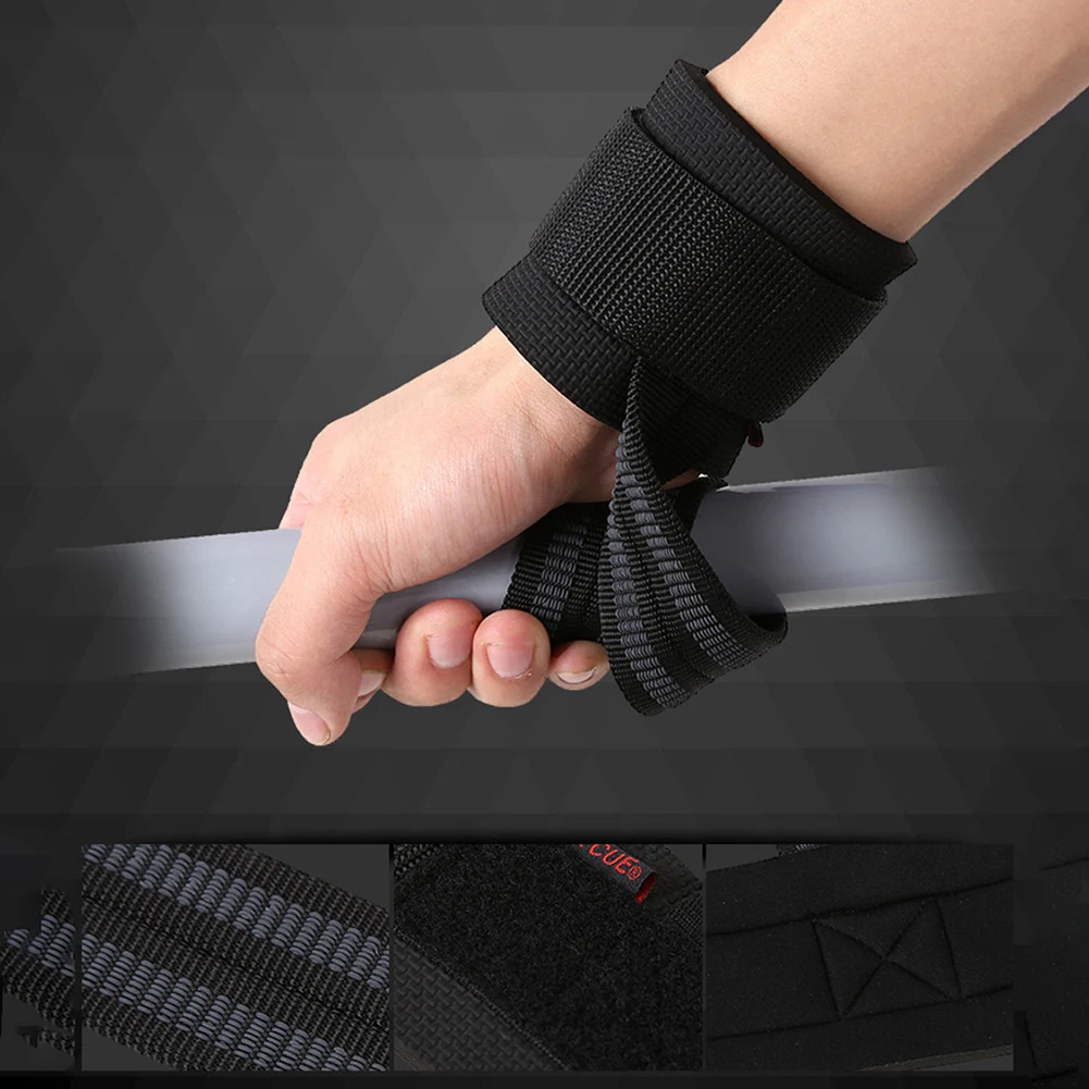 1 Pair Gym Sport Anti-slip Fitness Dumbbell Weightlifting Wrist Protector Straps