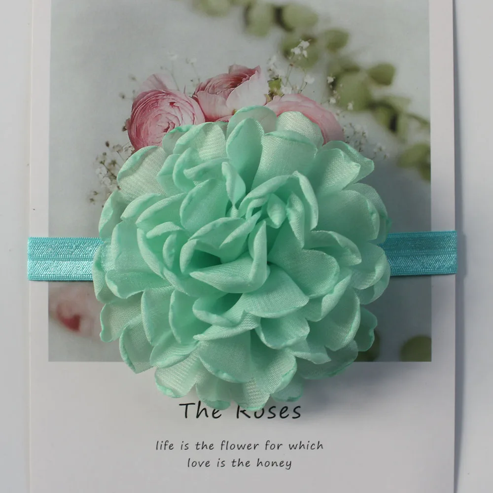 Ободок шифоновый большой для детской вечеринки 4 дюйма 100 шт.|girls headbands|flower headbandchiffon