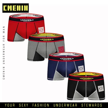 

4Pcs Sexy Men Underwear Boxer Homme cotton Mens Under Wear Boxershorts Men Boxers Sexy Boxer Shorts Cueca Male Panties AD48