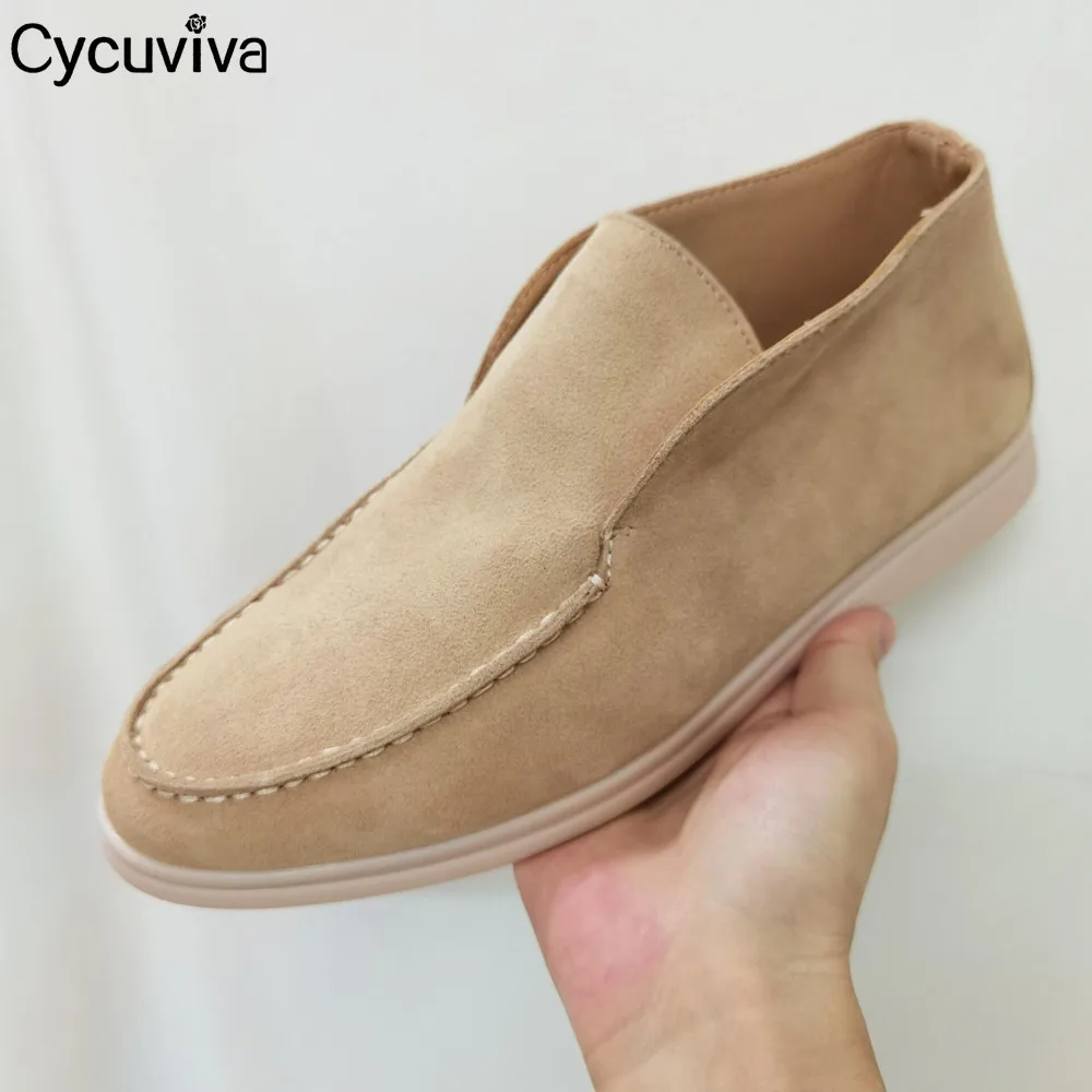 Мужские лоферы с высоким берцем KidSuede Повседневная обувь для подиума