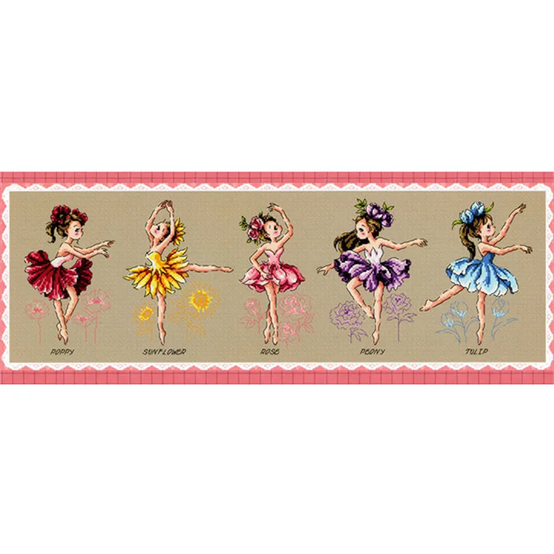 G115 Stich Cross Stitch Kits Craft Packages Cotton Fabric Floss Counted New Designs Needlework