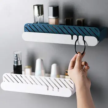 

Drying Rack Hanging Wall Mount Organizer Storage Shelf Rack with Hooks for Kitchen Bathroom