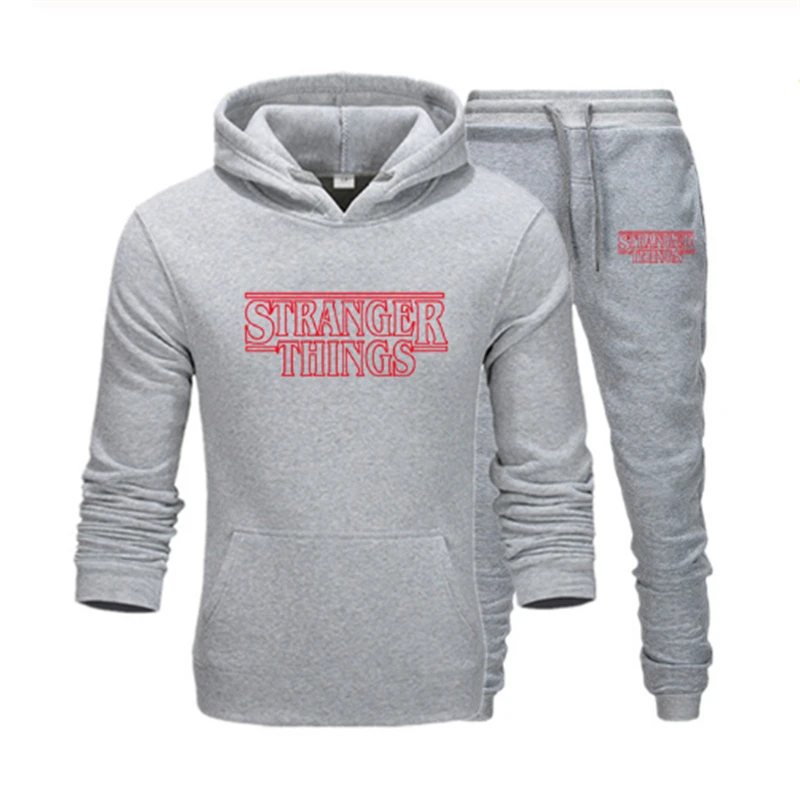 Мужской/женский спортивный костюм с принтом Stranger Things спортивная одежда