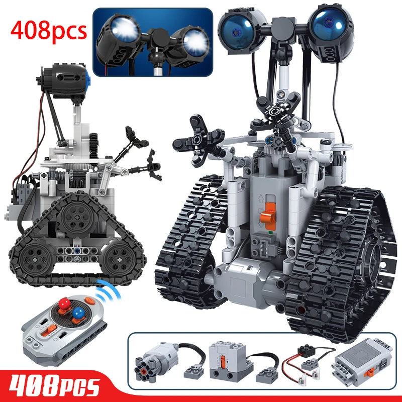 

408PCS City Creative RC Robot Electric Building Blocks Technic remote Control Intelligent Intelligent Robot Bricks Toys For boys