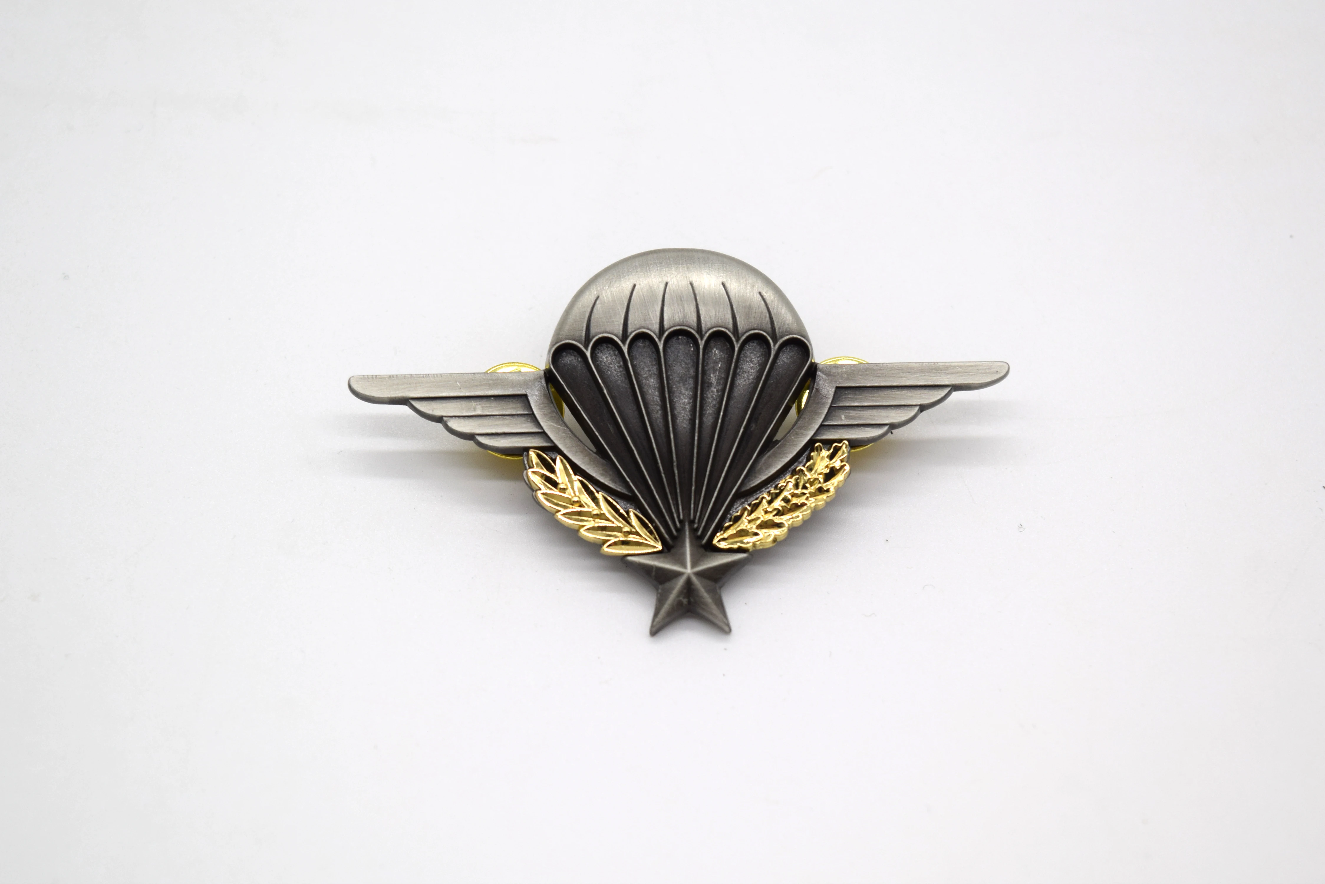 Military France Brevet Paratrooper Parachutiste E.Cholet Metal Badge Pin award medals,military lapel pin