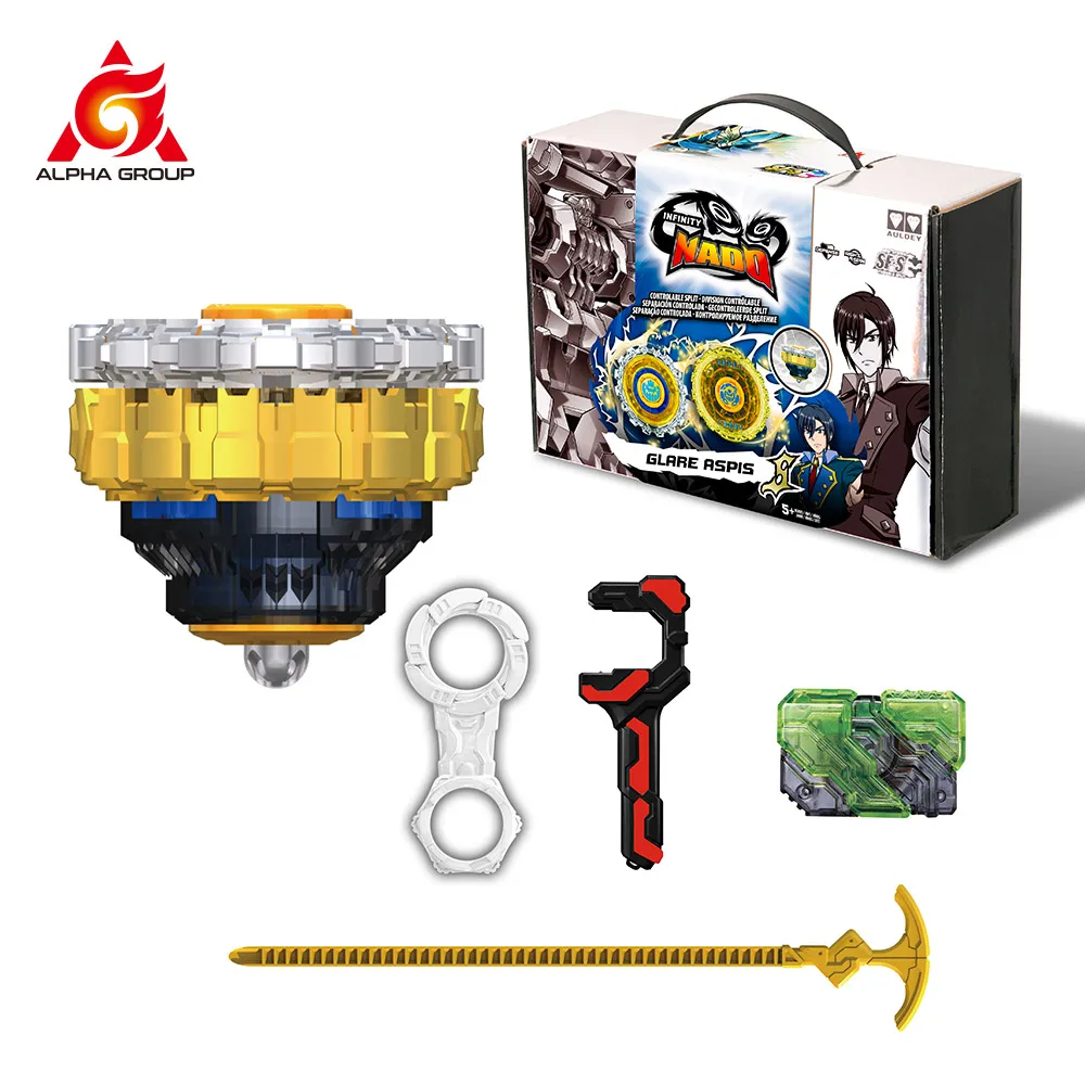 Gyro Infinity Nado 3 Crack Series Transforming Vehicles Split Crack Spinning Launcher Top Kids Toys Beyblade Toy 15