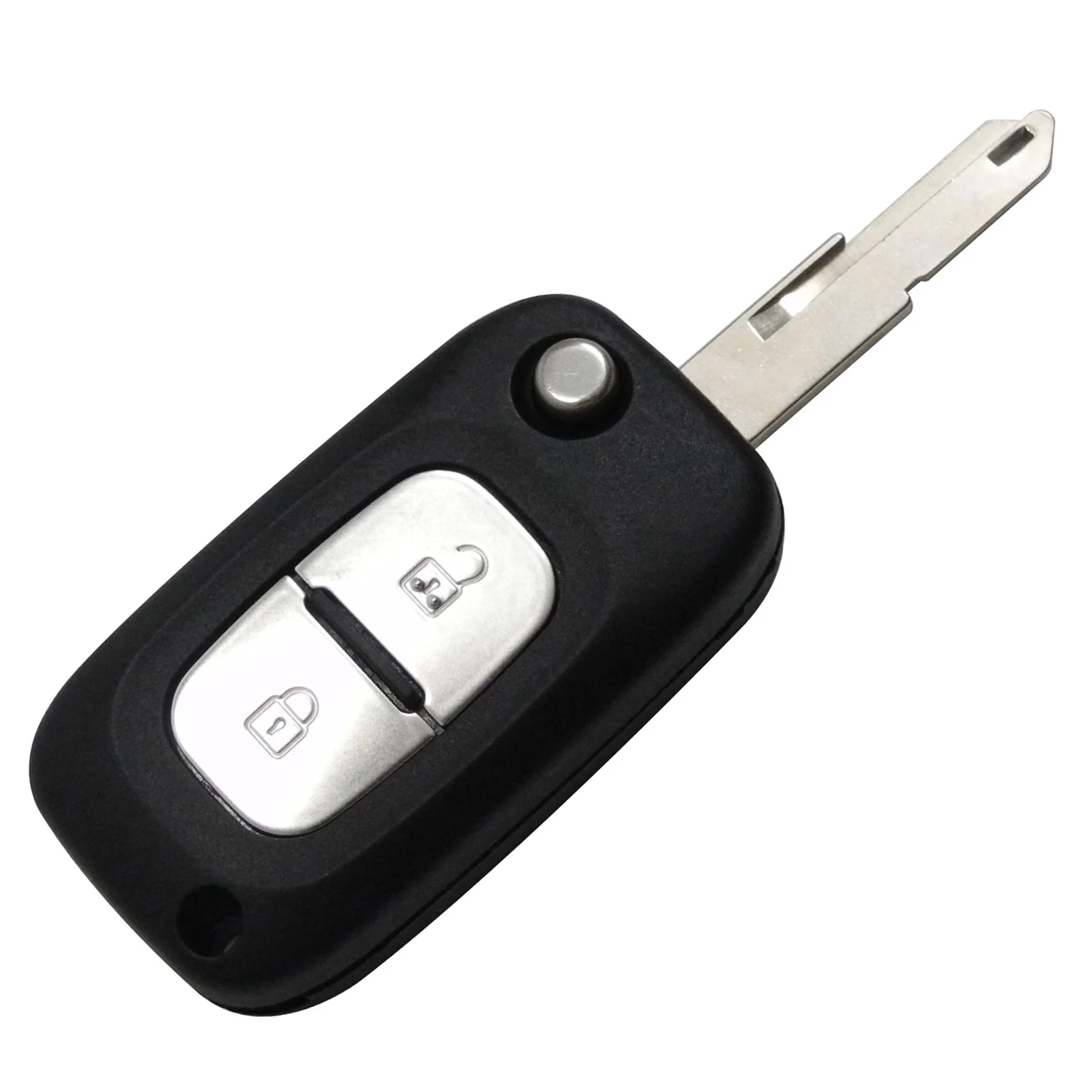 Jingyuqin 2 кнопки ключа автомобиля чехол дистанционного флип складной ключ оболочки для Renault - Количество кнопок: key shell