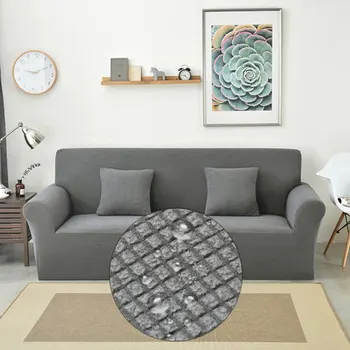 

Universal Elastic All-inclusive Fluff Waterproof Sofa Cover Couch Case Sectional Sofa Protector Solid Color Armrest Covers
