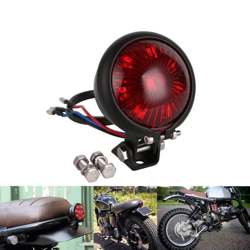 Универсальный мотоцикл светодиодный светильник 12V Регулируемый Cafe Racer Стиль