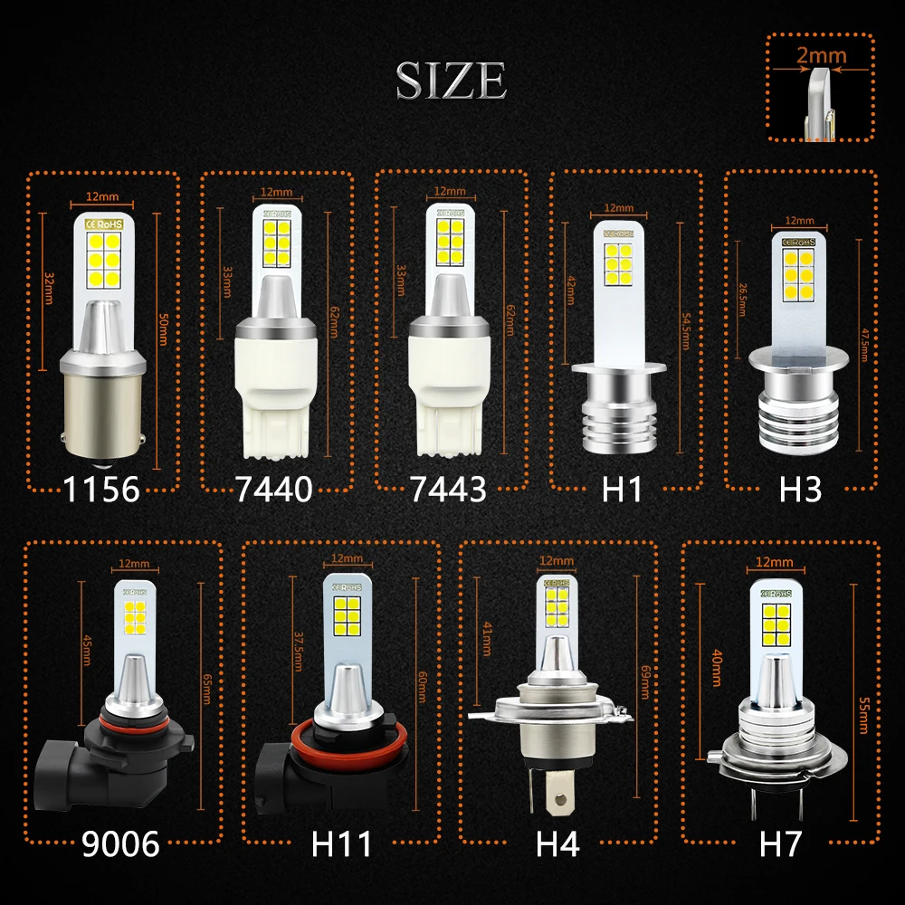 4X3030 12 Вт Led 700lm сигнала поворота светильник BA15S BAU15S 1157 3156 3157 7440 7443 DC12V/24 V Автомобильный светильник белый красный цвет желтый, синий; размеры 34–43 зеленый