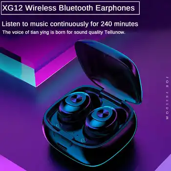 

Macaron Multicolor XG12 TWS Wireless Bluetooth 5.0 Earphone In-ear Stereo Earpiece Sport Waterproof Earphone Gaming Earphone