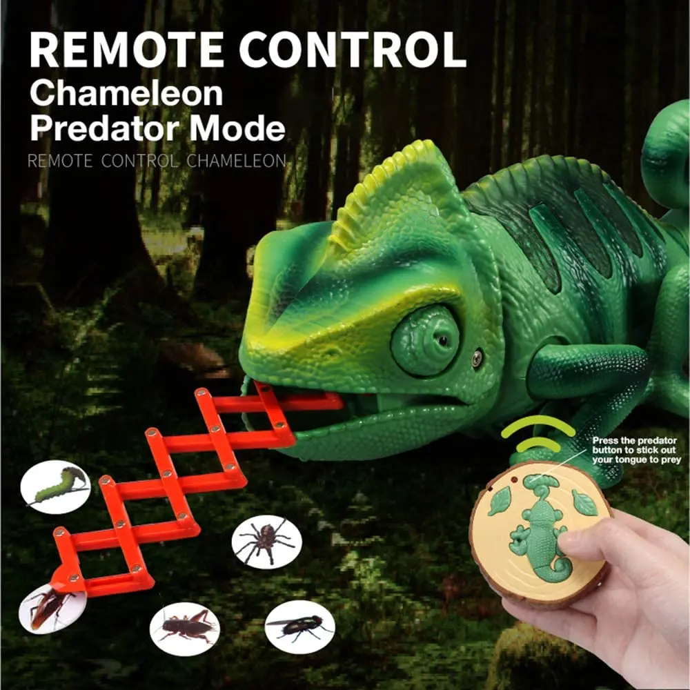 

2.4Ghz Remote Control Toys Animal Remote Control Chameleon Toy Realistic Animal Infrared Electric Toys Prank Children Gift