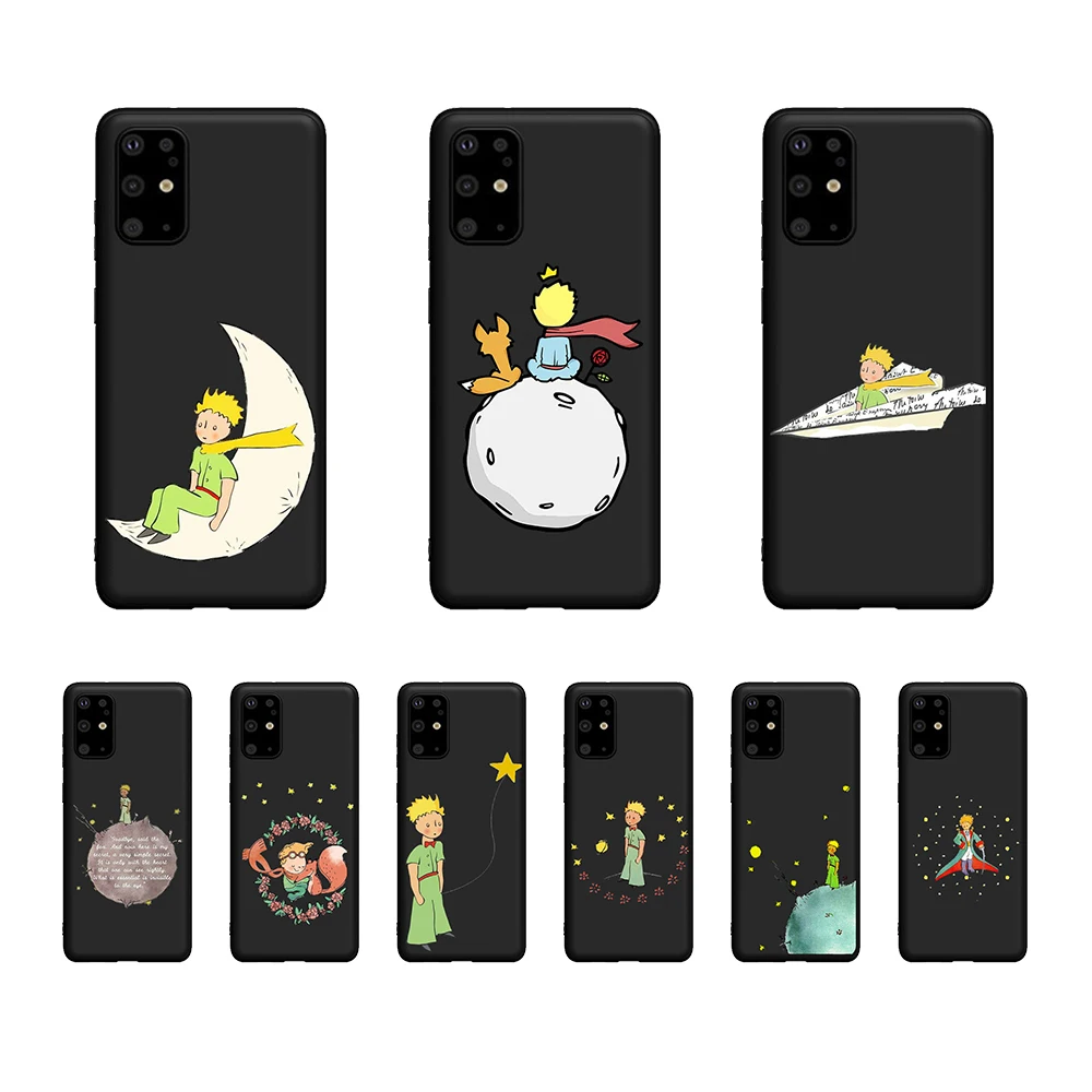 

Cartoon The Little Prince for Samsung S11 S10 S8 Plus S11 Plus S11E The earth space Soft TPU Case Note8 9 10 Back Case