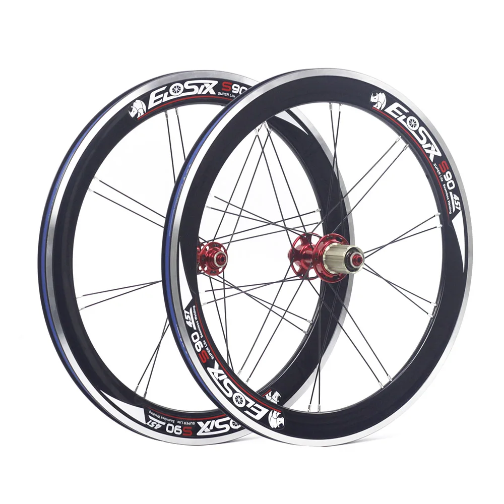 Eiosix S90 2" 1 1/8" 451 литые мини велоколеса 100 мм 74 м 130 мм V суппорт тормоза 2" для складного велосипеда мини велоколеса