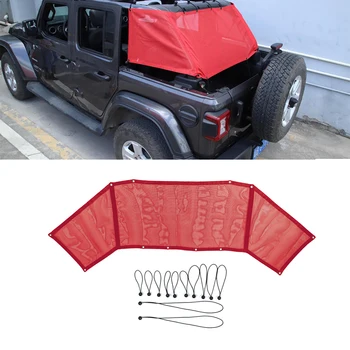 

for Jeep Wrangler JL 2018 2019 2020 4 Doors Car Trunk Sunshade Cover Sun Shade UV Protector Car External Accessories Red Styling