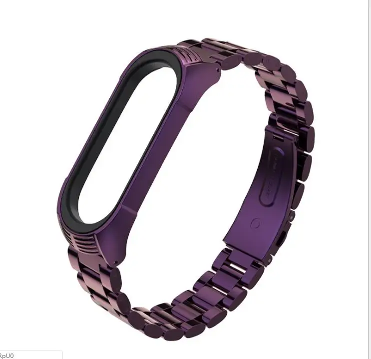 TF браслет из нержавеющей стали mi band 4 ремешок металлический браслет для Xiaomi mi Band 4 3 ремешок Безвинтовой mi Band 3 NFC наручные смарт-браслет
