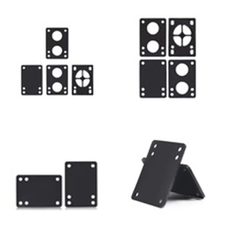 4 шт 0,1" /3,0 мм мягкий Скейтборд Riser ударопрочные колодки Longboard Shockpads