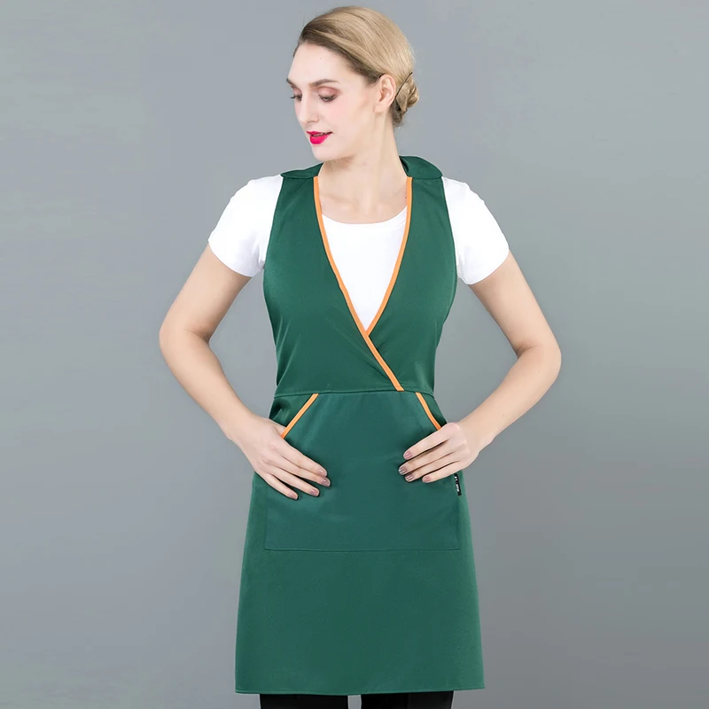 beauty apron Home Kitchen cleaning apron Fruit Coffee Shop Tea Shop Hotel Advertising Supermarket Restaurant service Work