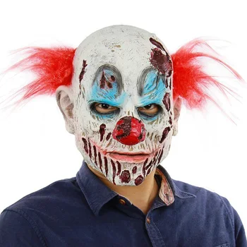 

Halloween Ghost Rotten Face Clown Mask Exotic Beast Hood Evil Butcher Mask Masquerade Cool Props Vampire Cosplay