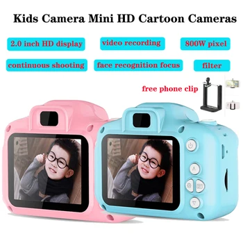 

Blue Pink 1080P Mini Digital Camera for Children Kids Baby Cameras Camcorder Child Video Cam Recorder Digital Camcorders