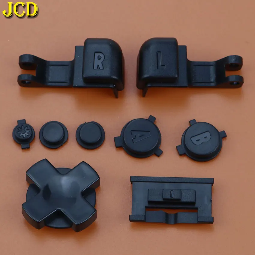 JCD 1 комплект Многоцветный Пластиковый полный комплект кнопок для Gameboy Advance SP кнопка включения питания для GBA SP R L A B D-Pad кнопок