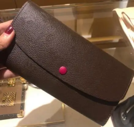 

2019 new fashion real leather wallet Multifunctional Wallet Emilie wallet with box free shipping