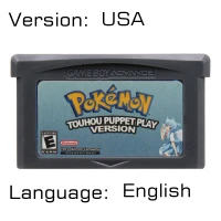Pokeon Puppet USA 32 бит видеоигры картридж Консоли Карты для nintendo GBA Pokeon Serise Moemon Fire Red Dark Cry третий выпуск - Цвет: Pokeon Puppet USA
