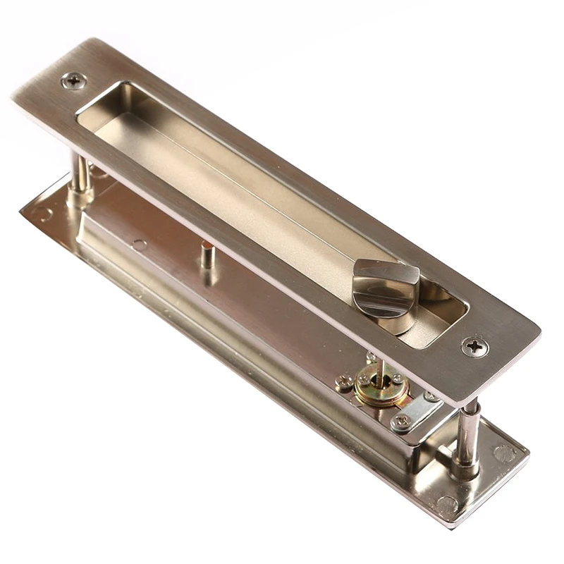 Invisible Sliding Door Latch Locks Handle for Barn Wooden Door Bathroom Kitchen Balcony Promotion