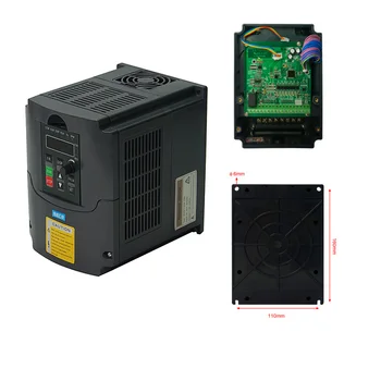 

2.2kw Inverter 220v 2.2kw VFD Variable Frequency Drive VFD Inverter 400Hz 10A VFD Inverter 1HP Input 3HP frequency inverter