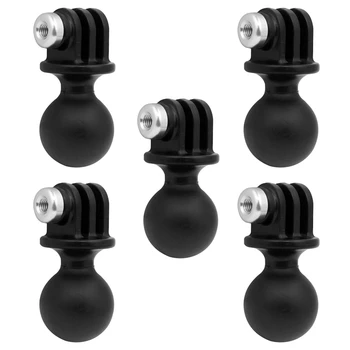 

5Pcs Portable RAM Mount Tripod Ball Head Adapter for GoPro Hero Camera RAM Mount Adapter Ball Spin Head Bracket Holder