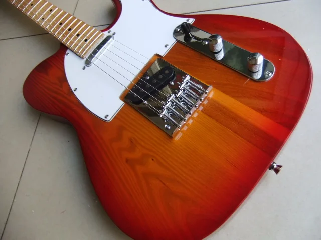 Новая 6 струнная электрогитара тел модель лучшее качество в вишне Sunburst 110318