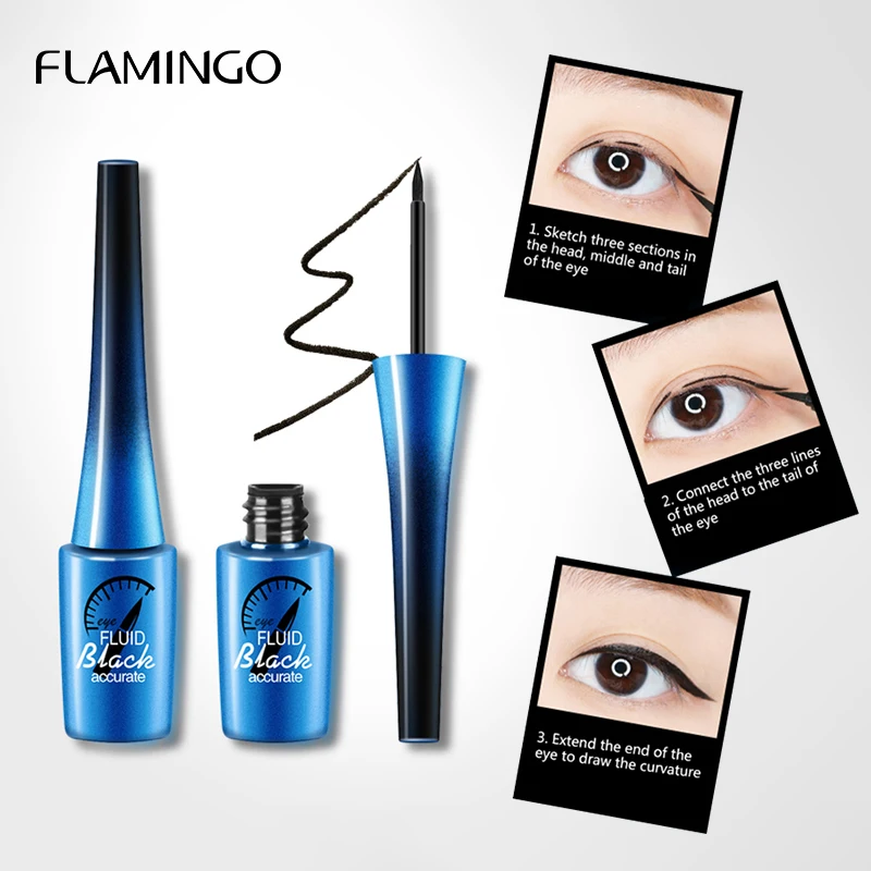 

Flamingo Brand Eyeliner Pencil Professional Makeup Long-lasting Eye Liner Waterproof Black Color High Quality Eyeliner Gift 189