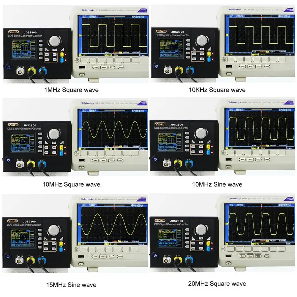 JDS2800-60M 60 МГц генератор сигналов цифровой контроль двухканальный DDS функция частота генератора сигнала метр произвольной волны
