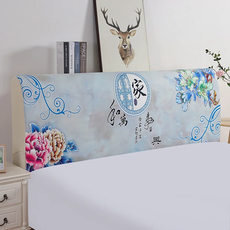 Supply Fabric European Soft Roll Leather Bed Thick Bed Cover Digital Printing Stretch Fabric Crystal Velvet Bed Cover