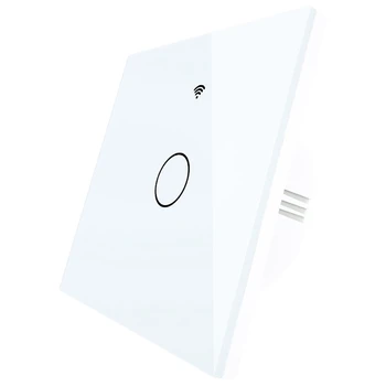 

WiFi RF433 Smart Wall Press Light Switch EU Type Smart Life/Tuya Wireless Remote Control Work with Alexa Google Home