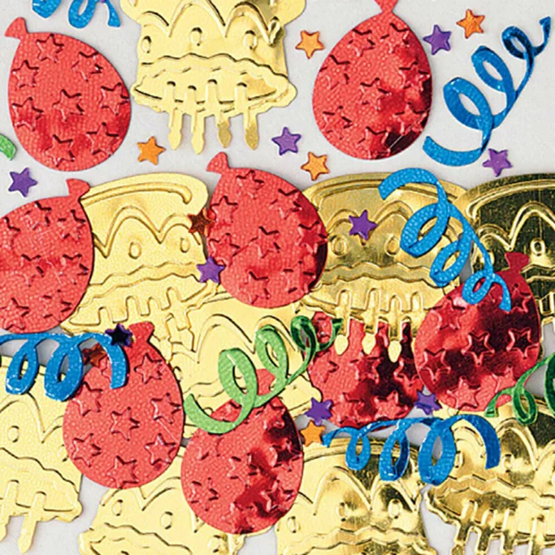 Торт ко дню рождения и воздушные шары рельефные вечерние конфетти Банкетный Декор